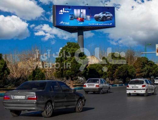 بیلبورد سه وجهی پل غدیر